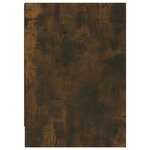 vidaXL Meuble TV Chêne fumé 146 5x35x50 cm Bois d'ingénierie