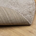 vidaXL Tapis shaggy PAMPLONA poils longs moderne beige Ø 280 cm