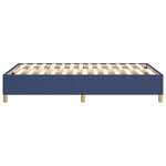 vidaXL Cadre de lit sans matelas bleu 120x200 cm tissu