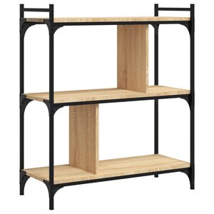 vidaXL Bibliothèque 3 niveaux chêne sonoma 76x32x88 cm