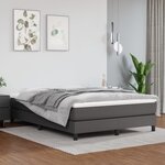 vidaXL Cadre de lit sans matelas gris 140x200 cm similicuir