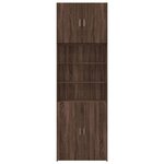 vidaXL Buffet haut chêne marron 80x42 5x249 cm bois d'ingénierie