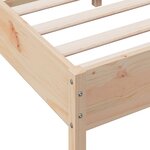 vidaXL Cadre de lit sans matelas 75x190 cm bois de pin massif
