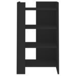 vidaXL Buffet noir 45x35x75 cm bois d’ingénierie
