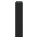 vidaXL Supports d'étagères pour lavabo 2 Pièces noir rectangulaire acier