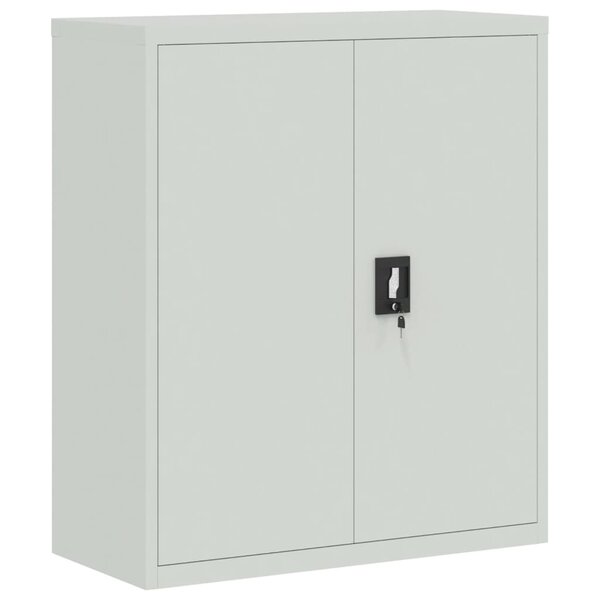 vidaXL Classeur gris clair 90x40x105 cm acier