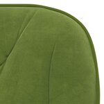 vidaXL Chaises à manger lot de 2 Vert clair Velours