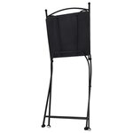 vidaXL Chaises de bistrot mosaïque 2 Pièces Gris