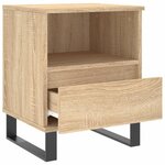 vidaXL Table de chevet chêne sonoma 40x35x50 cm bois d’ingénierie