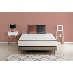 Ensemble matelas mousse PU 25 cm + Sommier 140 x 190 cm