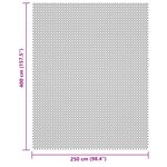 vidaXL Tapis de sol de camping crème 4x2 5 m
