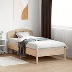 vidaXL Cadre de lit sans matelas 90x190 cm bois de pin massif