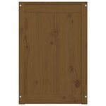 vidaXL Boîte à linge Marron miel 44x44x66 cm Bois massif de pin