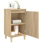 vidaXL Tables de chevet 2Pièces chêne sonoma 40x35x70cm bois d'ingénierie
