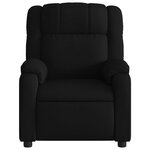 vidaXL Fauteuil inclinable Noir Tissu