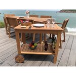 Desserte de jardin en bois eucalyptus FSC - 91,8x49,9x74cm