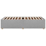 vidaXL Cadre de lit sans matelas gris clair 90x190 cm tissu