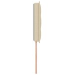 vidaXL Tête de lit Design Lignes Crème 80 cm Tissu