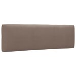 vidaXL Canapé palette 2 places avec coussins Pin imprégné de gris