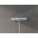 GROHE Mitigeur thermostatique douche Grohtherm SmartControl 34719000- Porte-savon -Limiteur de température-Economie d'eau- Chrome