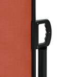 vidaXL Auvent latéral rétractable terre cuite 220x1200 cm