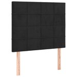 vidaXL Tête de lit à LED Noir 90x5x118/128 cm Velours