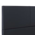 vidaXL Cadre de lit Noir Similicuir 160x200 cm