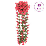 vidaXL Guirlandes de fleurs de Noël 3 Pièces rose 85 cm