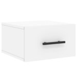 vidaXL Tables de chevet murales 2 Pièces blanc 35x35x20 cm