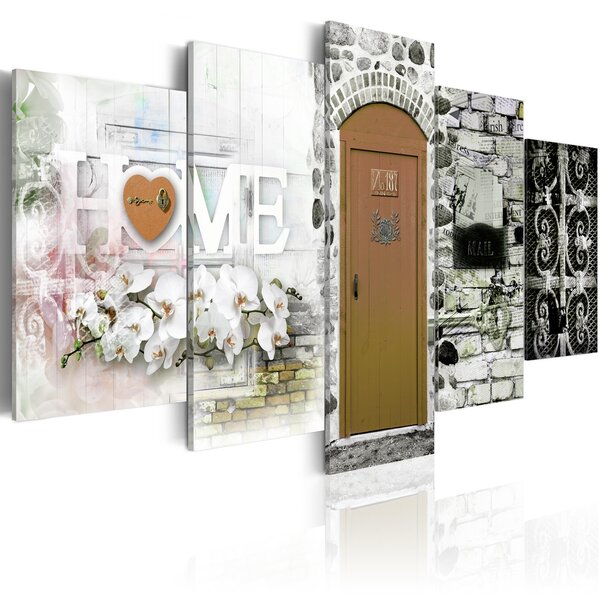 Tableau - home of love l x h en cm 100x50
