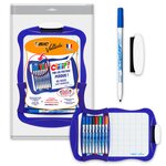 Kit ardoise blanche Velleda + 8 marqueurs 1721 & effacette BIC