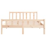 vidaXL Cadre de lit sans matelas bois massif