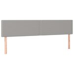 vidaXL Sommier à lattes de lit et matelas et LED Gris clair 180x200 cm