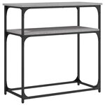 vidaXL Table console sonoma gris 75x35 5x75 cm bois d'ingénierie