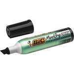 Marqueur Permanent MARKING ONYX 1481 Pointe Biseau 2 7 à 6 2 mm Noir x 12 BIC