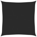 vidaXL Voile d'ombrage 160 g/m² Noir 6x6 m PEHD