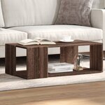 vidaXL Table basse chêne marron 89 5x48x30 cm bois d'ingénierie