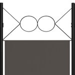 vidaXL Cloison de séparation 5 panneaux Anthracite 200x180 cm
