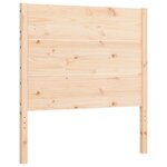 vidaXL Cadre de lit et tête de lit 100x200 cm bois massif