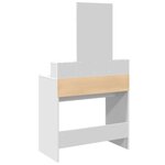 vidaXL Coiffeuse avec miroir blanc 80x41x144 5 cm