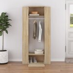 vidaXL Armoires de couloir 2 Pièces Chêne Sonoma Bois d'ingénierie