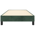 vidaXL Cadre de lit sans matelas vert foncé 100x200 cm velours