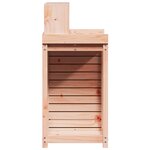 vidaXL Table de rempotage avec étagères bois massif de douglas