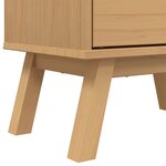 vidaXL Armoire à chaussures OLDEN marron 55x35x120 cm bois pin massif