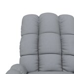 vidaXL Fauteuil inclinable Gris clair Tissu