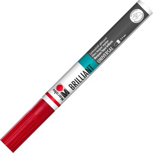 Feutre laque 'Brilliant Painter' Pointe ronde 2-4 mm Rouge cerise MARABU