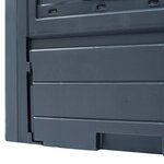 vidaXL Composteurs de jardin 3 Pièces Gris 60x60x73 cm 780 L