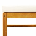 vidaXL Salon de jardin avec coussins 10 Pièces bois d'acacia solide