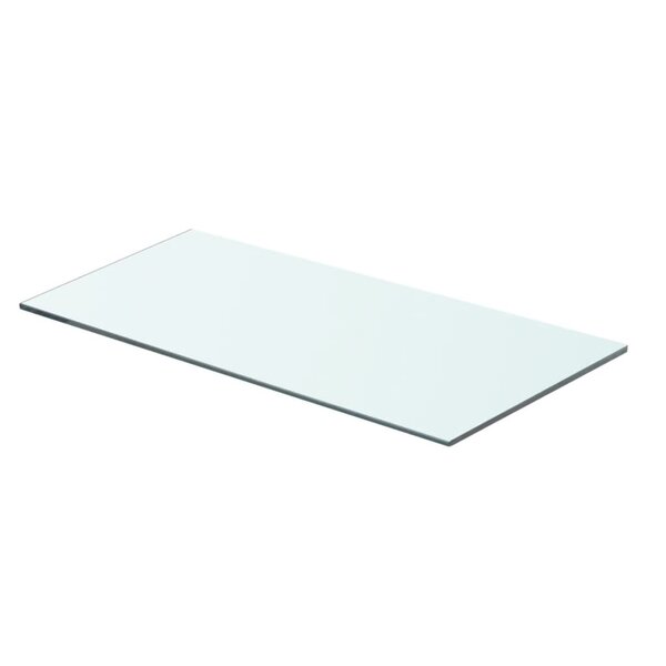 vidaXL Panneau pour étagère Verre transparent 60 x 25 cm
