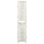 vidaXL Cloison de séparation 6 panneaux Blanc antique 215x166 cm Bois